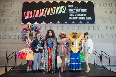 A new record has been set in Philadelphia as 263 attendees and some of the
city's most popular drag performers gathered at the National Constitution
Center for the largest attendance at a drag queen story time reading.