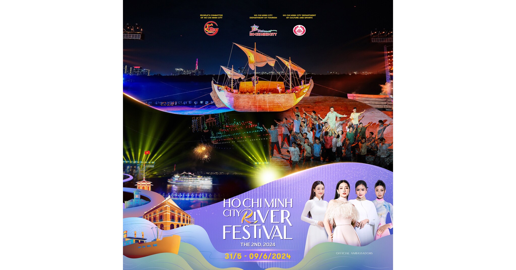 HO CHI MINH CITY RIVER FESTIVAL EXPANDS IN SCALE, IGNITING SUMMER TOURISM IN 2024