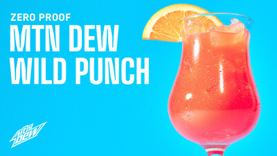 The Mtn Dew Wild Punch is a crafted beverage that can only be found at Topgolf, available June 19 through mid-September.