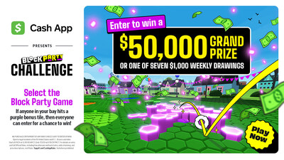 From June 10 through July 31, Players will have a chance to win $50,000 by playing Topgolf’s newest game, Block Party.