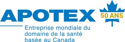 Apotex French 50th Anniversary Logo (Groupe CNW/Apotex Inc.)