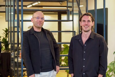 Carv founders Barend Raaff (left) and Matthijs Metzemaekers (right), at Carv HQ