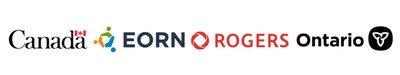 Logos du gouvernement du Canada, le gouvernement de l’Ontario, Rogers Communications et du Réseau régional de l’Est de l’Ontario (RREO) (Groupe CNW/Eastern Ontario Regional Network)