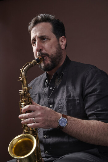 Saxophonist/musicologist/educator Jon De Lucia, whose "Brubeck Octet Project" will be released July 12. (Photo: Jacob Blickenstaff)