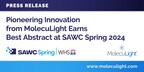La innovación pionera de MolecuLight obtiene el premio al Mejor abstracto en el SAWC de primavera 2024