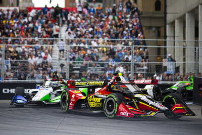 No. 30 Pietro Fittipaldi racing in the 5-hour ENERGY Honda during the Detroit Grand Prix. (PRNewsfoto/5-hour ENERGY)