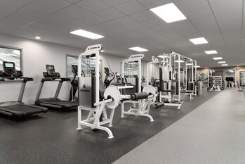 The Coppermine Fitness Center gym.