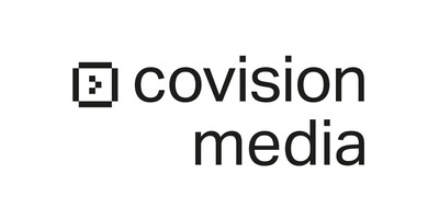 Covision Media logo (black and white)