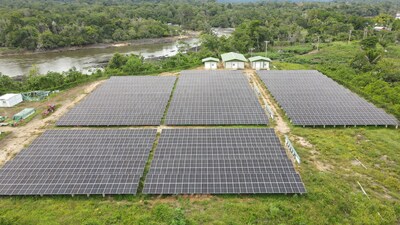 POWERCHINA conclui a segunda fase do projeto fotovoltaico de microrredes nas aldeias do Suriname (PRNewsfoto/POWERCHINA)