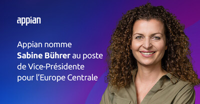 Appian nomme Sabine Bührer Vice-Présidente Régionale pour l'Europe Centrale.