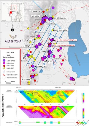 ANGEL WING METALS COMPLETES GEOPHYSICS AT LA REYNA PROJECT - MEXICO