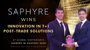 Saphyre Wins Innovation in T+1 Post-Trade Solutions Award at Global Custodian's Leaders in Custody Awards