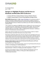 Synagro to Highlight Products and Services at Residuals and Biosolids 2024 Conference