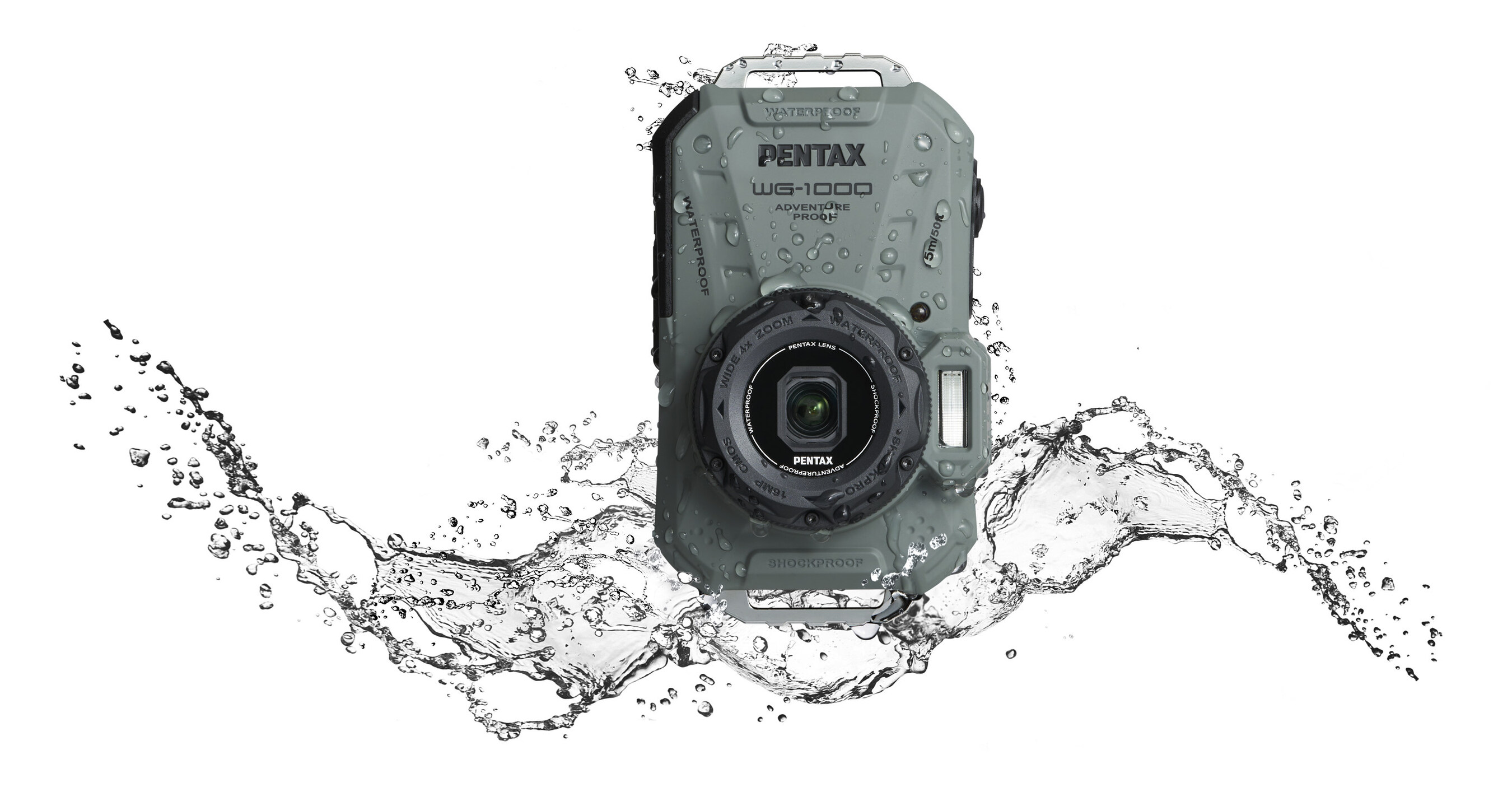 Ricoh expands its lineup of waterproof digital compact cameras with the  PENTAX WG-1000 and the PENTAX WG-8