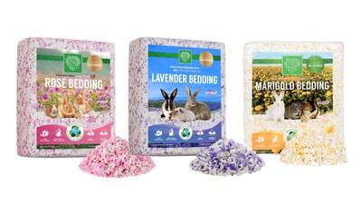 New all-natural floral bedding provides a touch of nature for small pets habitat