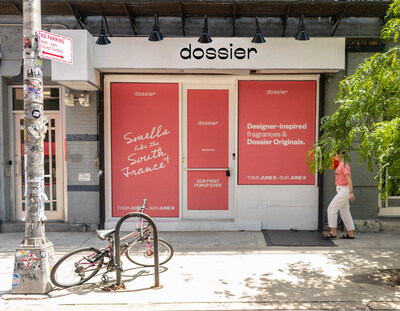 Teaser of the Dossier pop-up located at 262 Elizabeth Street, New York, NY.