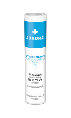 Aurora Electric Honeydew THC Resin Cartridge - Sativa (CNW Group/Aurora Cannabis Inc.)