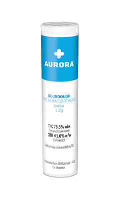 Aurora Sourdough THC Resin Cartridge - Indica (CNW Group/Aurora Cannabis Inc.)