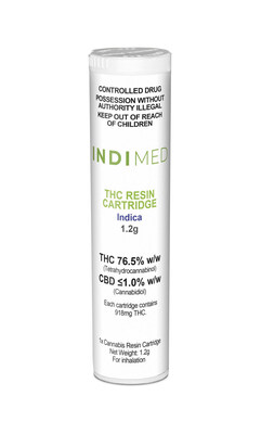 INDIMED - THC Resin Cartridge Indica (CNW Group/Aurora Cannabis Inc.)