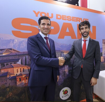 Mamoun Hmedan, Chief Business Officer of Wego and Daniel Rosado, Director of Spain Tourism GCC