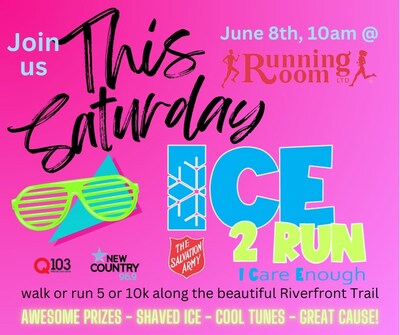 Join us this Saturday, June 8th, for The Salvation Army's ICE 2 Run. (CNW Group/The Salvation Army Maritime Division)