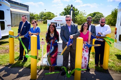 The ribbon is cut on the newest propane autogas refueling infrastructure for Broward County Transit.