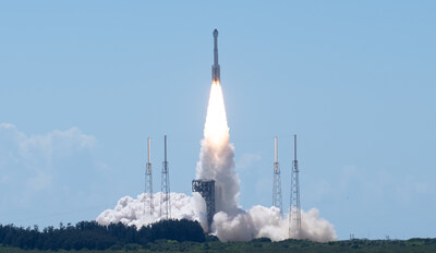 Boeing's CST-100 Starliner launches atop a United Launch Alliance Atlas V rocket on the Crew Flight Test at 10:52 a.m. Eastern time on Wednesday, June 5, from Cape Canaveral Space Force Station in Florida. (Photo credit: Boeing/ Joey Jetton)