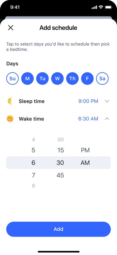 Bedtime blocks the child’s devices from accessing the internet at a specified time.