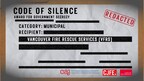 Vancouver Fire Rescue Services' chill on access to information recognized with Code of Silence Award for Outstanding Achievement in Government Secrecy
