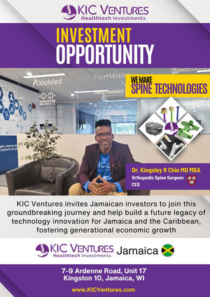 Dr. Kingsley R. Chin Invites Jamaicans to Invest in Cutting-Edge Spine Surgery Technologies for the Future