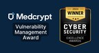 Medcrypt Recognized by Cybersecurity Excellence Award for Excellence in Vulnerability Management