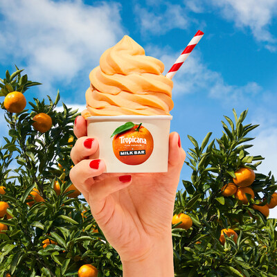 Tropicana Partners with Milk Bar to Introduce New ‘Orange Squeeze’ Soft Serve on the First Day of Summer.