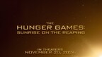 LIONSGATE TO ADAPT SUZANNE COLLINS'S NEWLY ANNOUNCED HUNGER GAMES NOVEL "SUNRISE ON THE REAPING" INTO MAJOR MOTION PICTURE