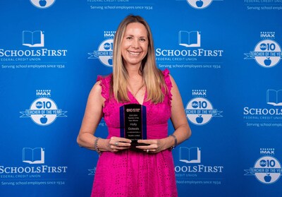 Holly Gotwals was awarded ABC10 Teacher of the Year 2024.