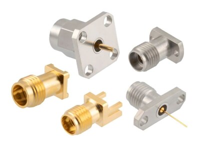 Pasternack's new RF angled PCB connectors simplify development and testing and allow easy tapping of signals from PCBs.