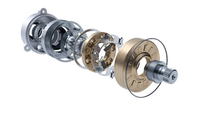The Amsted Automotive Dynamic Controllable Clutch (DCC), an Electro-Mechanical E-axle Disconnect System, engages and disengages the drive axles, while also conserving energy and maintaining on-road and off-road capabilities, increasing an EV's range by 10 percent.