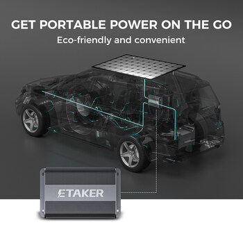 ETaker Smart Alternator Charger Fleet1000 Experience All-Electric Camping with ETAKER