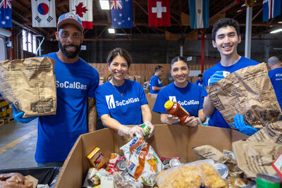SoCalGas Volunteers to Help Sort 1.8 Million Pounds of Food to Help Labor Community Services 