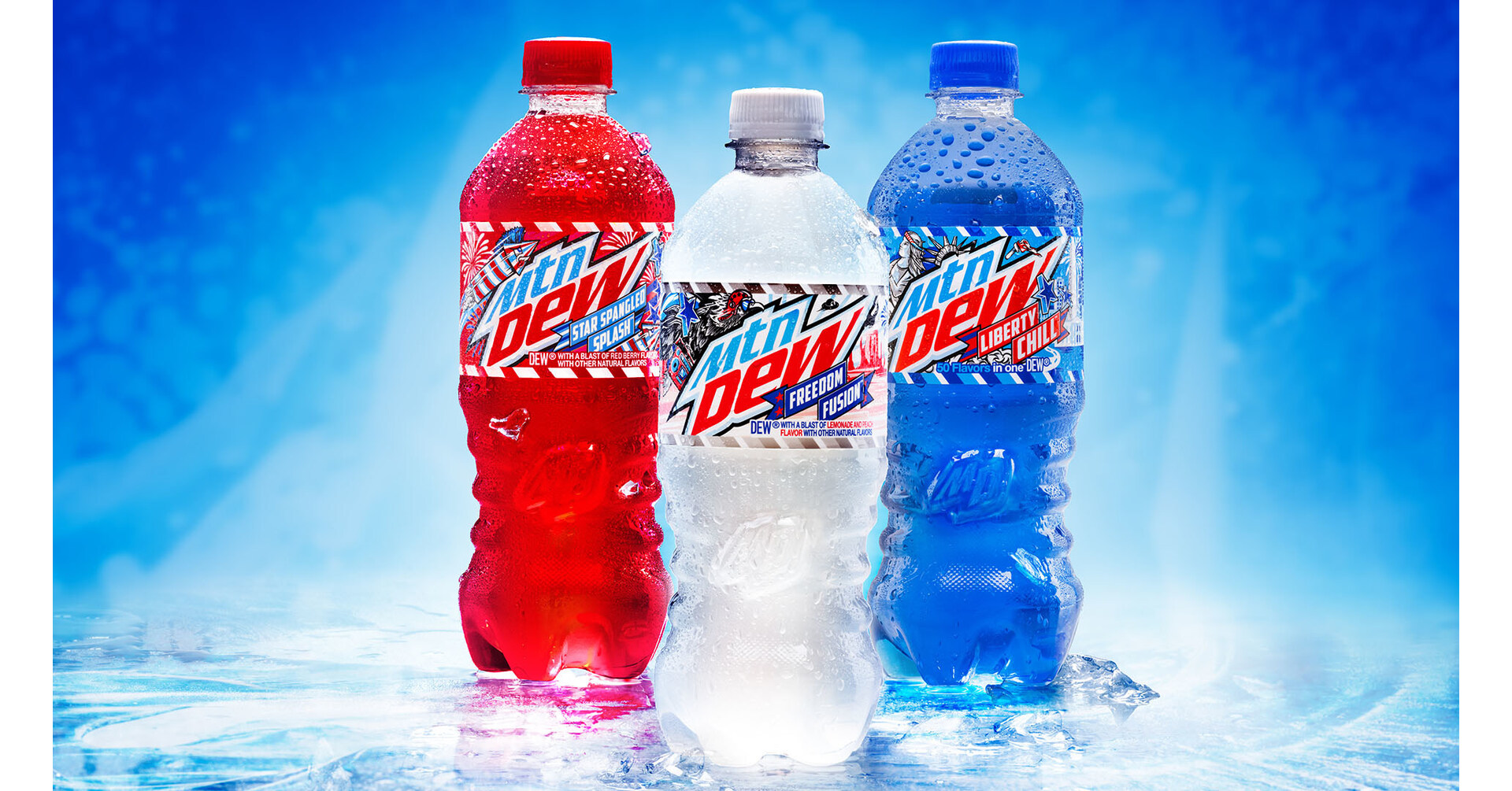 MTN DEW ® CELEBRATES SUMMER WITH THREE NEW MTN DEW RED, WHITE & BLUE LIMITED-TIME OFFERINGS