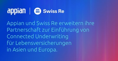 Appian and Swiss Re Extend Partnership to Introduce Connected Underwriting for Life Insurance in Asia Pacific and EMEA