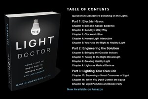 New book, THE LIGHT DOCTOR, by world-leading expert Dr. Martin Moore-Ede will revolutionize how you look at light
