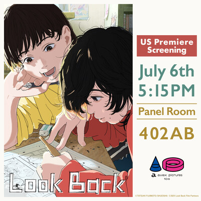 Look  Back  US  premiere  screening  at  Anime  Expo  graphic.