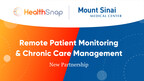 Mount Sinai Medical Center Selects HealthSnap Remote Patient Monitoring and Chronic Care Management Platform to Support Chronic Disease Management Programs