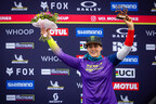 Monster Energy's Marine Cabirou from Millau, France, Takes 5th Place in the Elite Women’s Division at the UCI Downhill Mountain Bike World Cup in Saalfelden Leogang, Austria