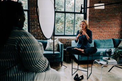 Producer/Director Wendy Eley Jackson interviewing Donia Hames Robinson for The Other Roe.