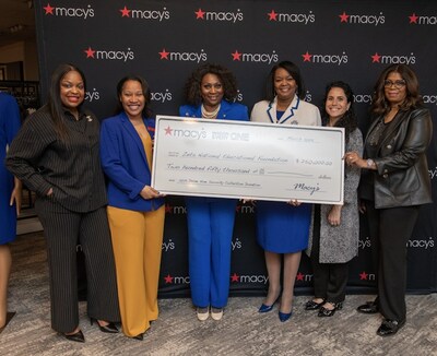 Left to Right: Shantelle George, Metro Center Store Manager | Macy's;Simone Laws, Senior Director of Diversity, Equity & Inclusion | Macy's;Valerie Hollingsworth Baker, Chairwoman | Zeta National Education Foundation;Kim Sawyer,Co Director of Partnerships & Sponsorships |Zeta Phi Beta Sorority, Incorporated;Jenny Stein, Vice President of Store Development and Regional Merchandise Planning | The Kasper Group;Efney Hall, Manager / Assistant to the President and CEO | The Kasper Group