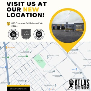 Atlas Auto Works Announces Their New Auto Repair Shop Location in Richmond, VA