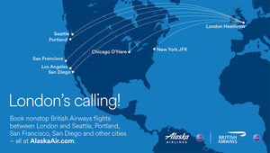 Alaska Airlines adds British Airways flights to London at alaskaair.com
