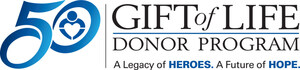 TO HONOR 50 YEARS OF SAVING LIVES: Gift of Life Donor Program Launches Campaign to Sign Up 50,000 More Organ Donor Heroes