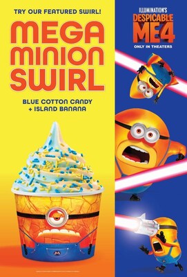 sweetFrog's New Mega Minion Swirl Available Now!